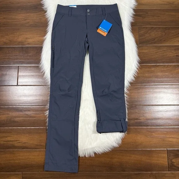 Columbia Women's Size 6 R Ink Saturday Trail Convertible Stretch Pants Straight - Picture 1 of 12